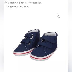 Janie and Jack High-Top Crib Shoe 6-12 mo